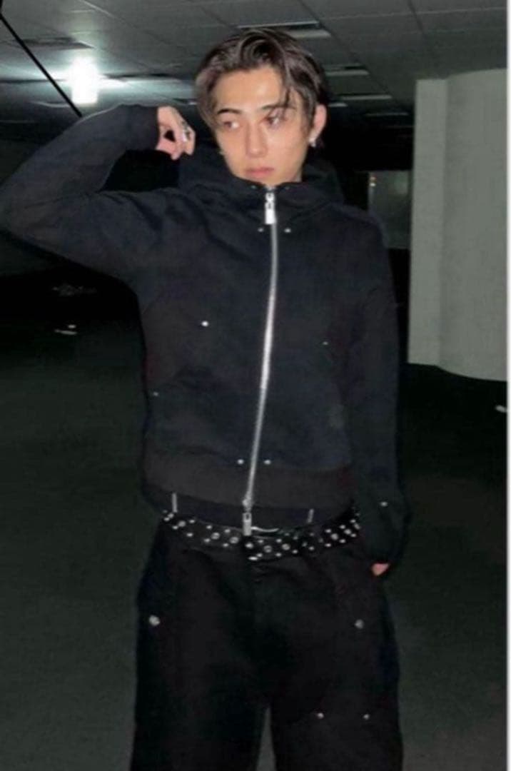 トップス jentlouis Fleece Lining Switching Zip M