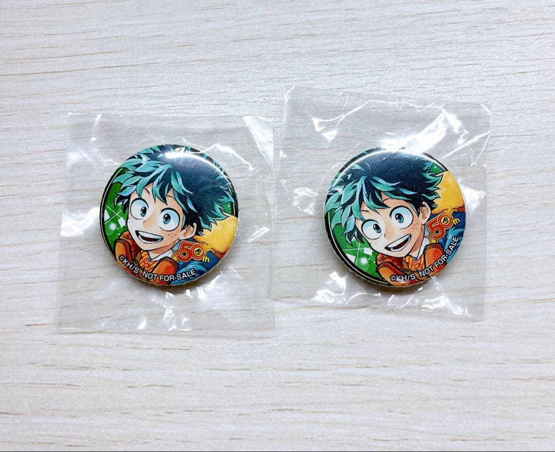 レア僕のヒーローアカデミア Jヒーロー夏祭り2018 購入特典缶バッジ 緑谷出久