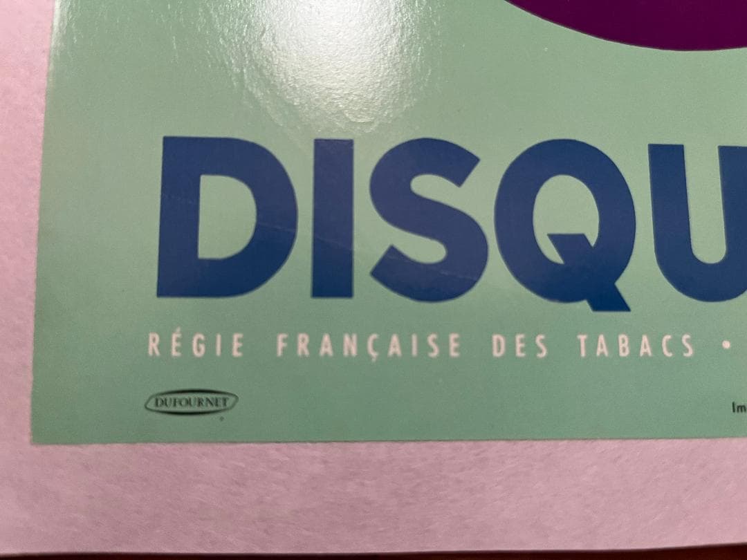 DISQUE BLEU by Henri Faure 1960s リトポスター