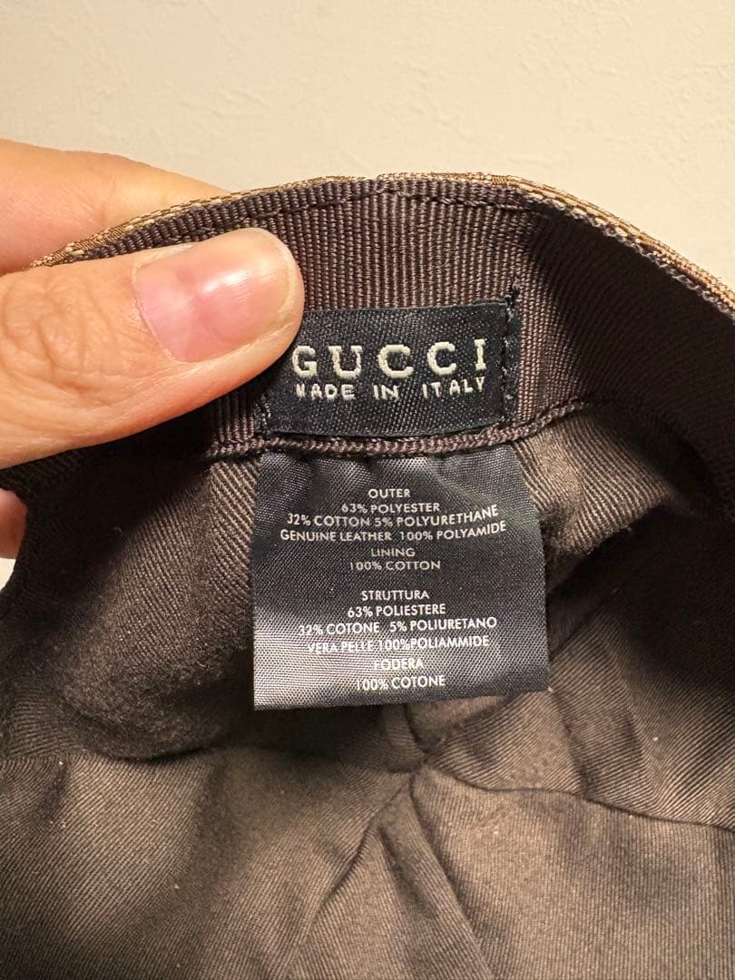 【値下げ】Gucci GGパターン ベースボールキャップ