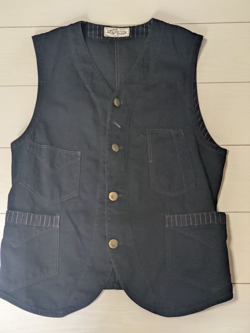 R*y様 FREEWHEELERS CONDUCTOR VEST　40ブラックウ