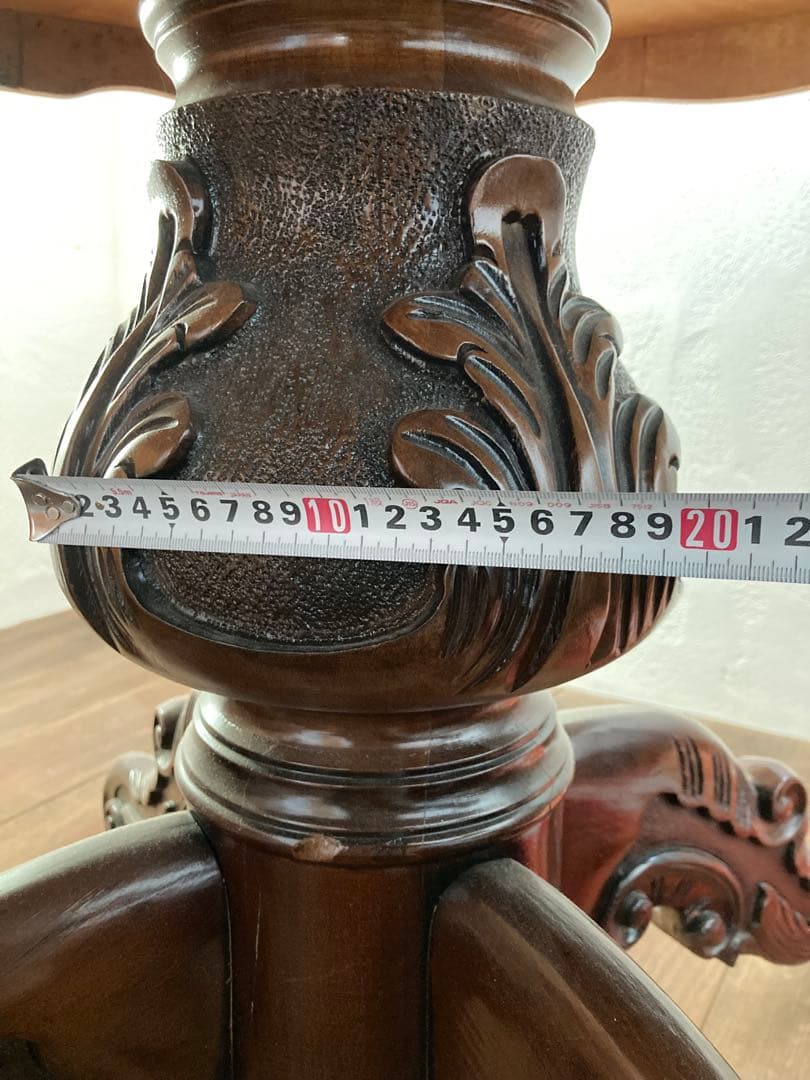 アンティーク　ラウンド　ダイニング　テーブル　イギリス　マホガニー