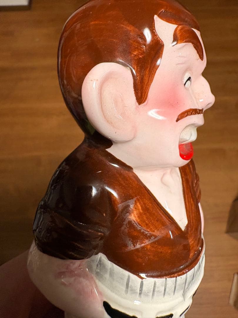 昭和レトロ　じゃりン子チエ　テツ　貯金箱　陶器