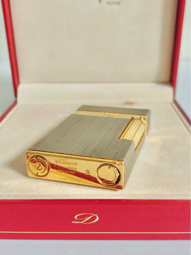 快音 S.T.Dupont デュポン ガスライター ライン2ヘアライン16841