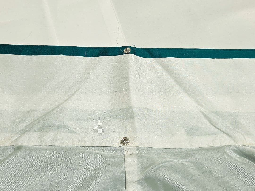 A5◆着物くつろぎ 蝶々に花模様 金彩 青緑 菊 袷 正絹 成人式 振袖 着物