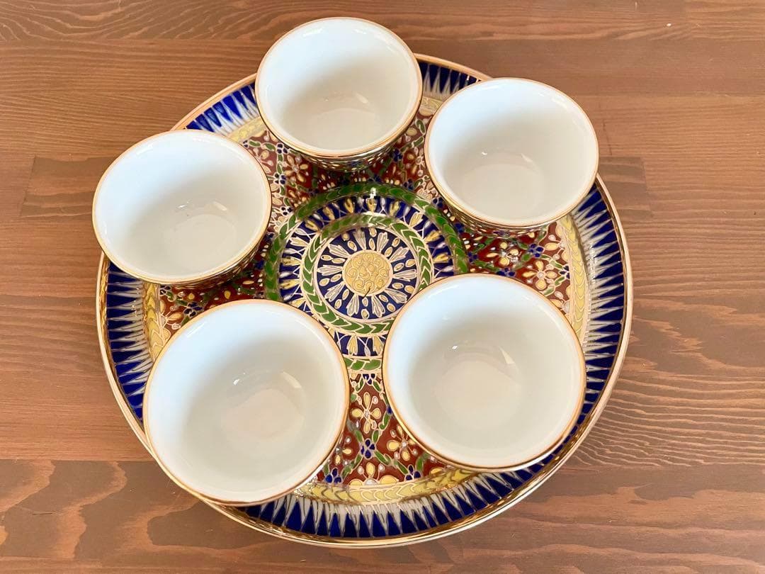 未使用 ベンジャロン焼 茶器 ティーセット カップ 小物入れ ポット タイ 高級