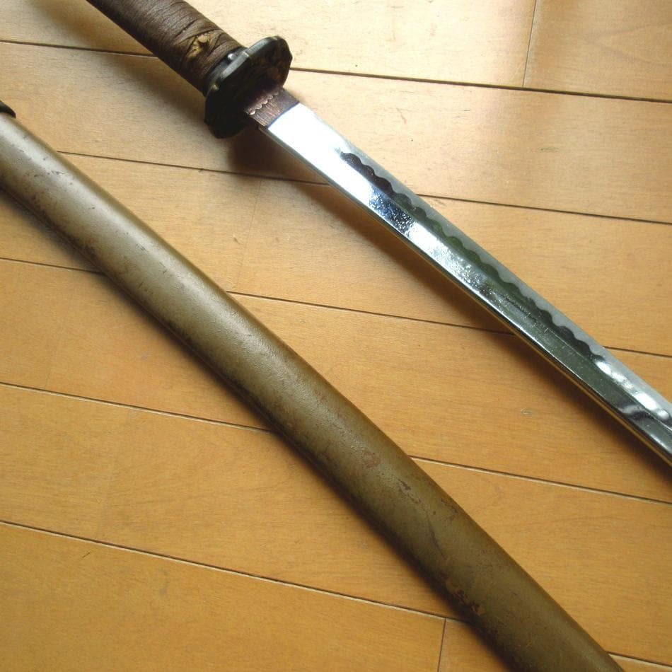 日本軍 陸軍将校用 三式 軍刀 拵え 模造刀付