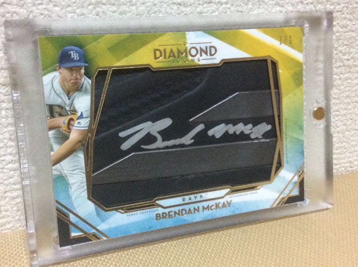Brendan McKayルーキー直書き直筆サインカード実使用 1/1