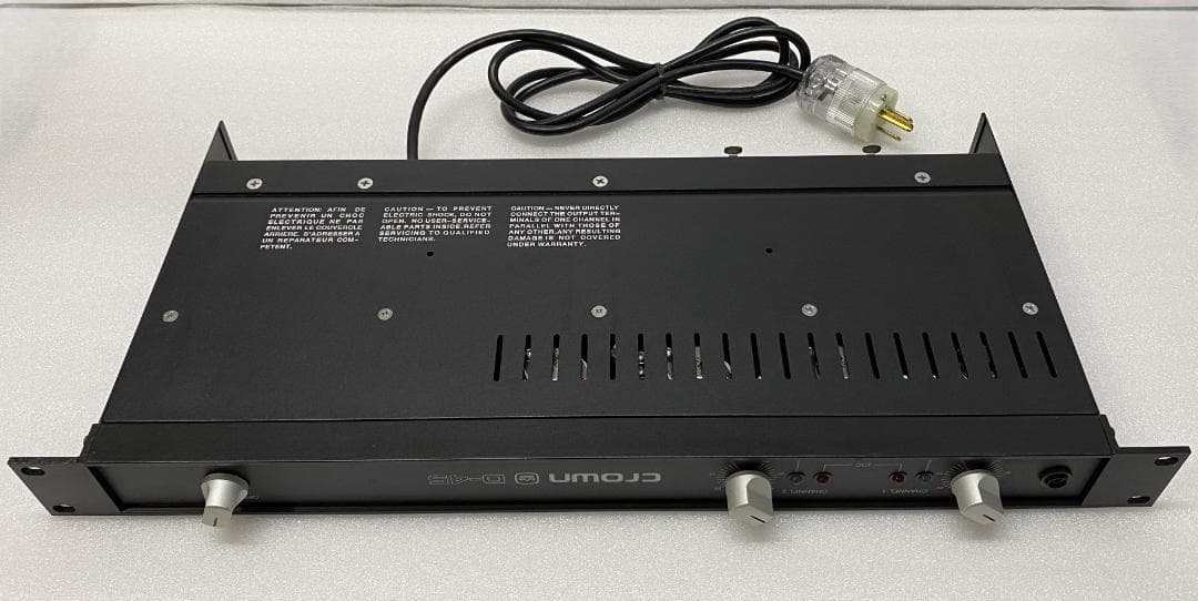 クラウン CROWN D-45 ステレオパワーアンプ 動作OK・美品
