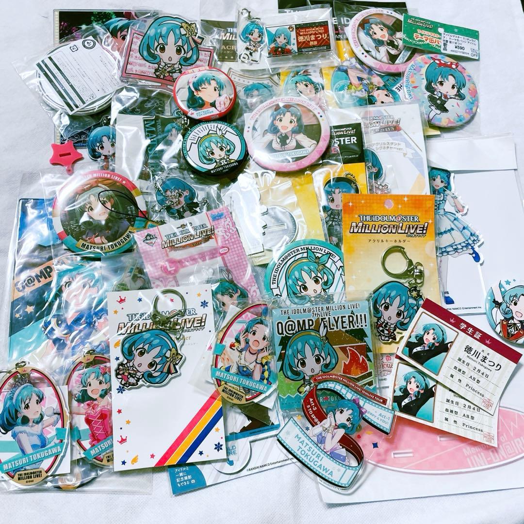 徳川まつり　グッズ　アクリルスタンド　アクキー　缶バッジ　ミリオンライブ