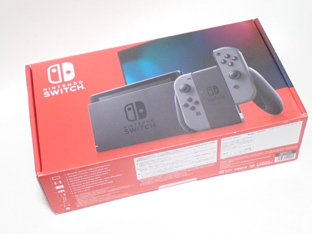 【美品】Nintendo Switch グレー HAC-001 バッテリー強化版