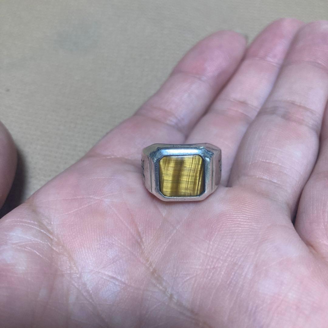 Kazumasa ワコマリア シグネットリング 印台 タイガーアイ