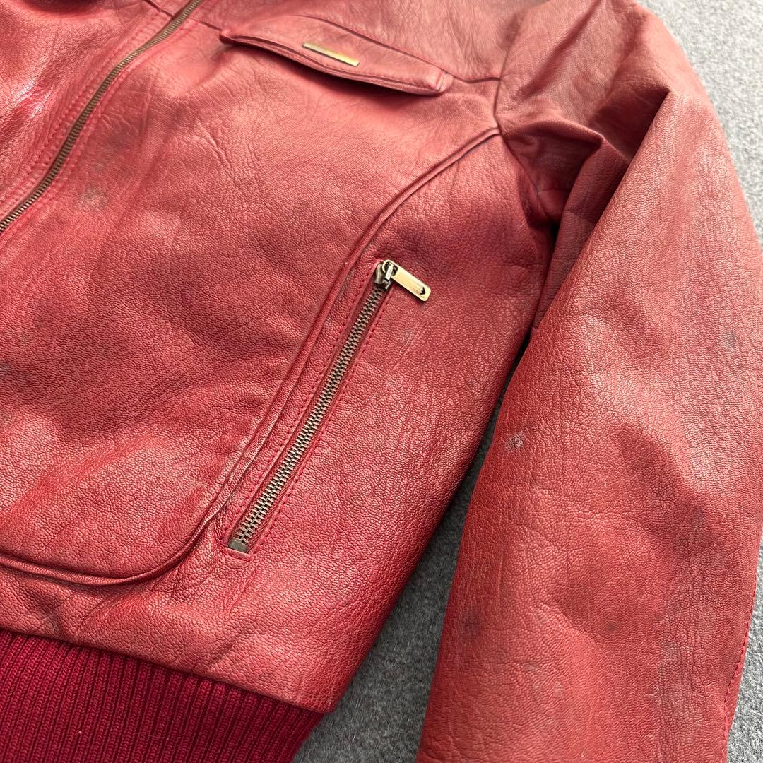 エンポリオアルマーニ　EMPOLIO ARMANI ライダースジャケット　本革