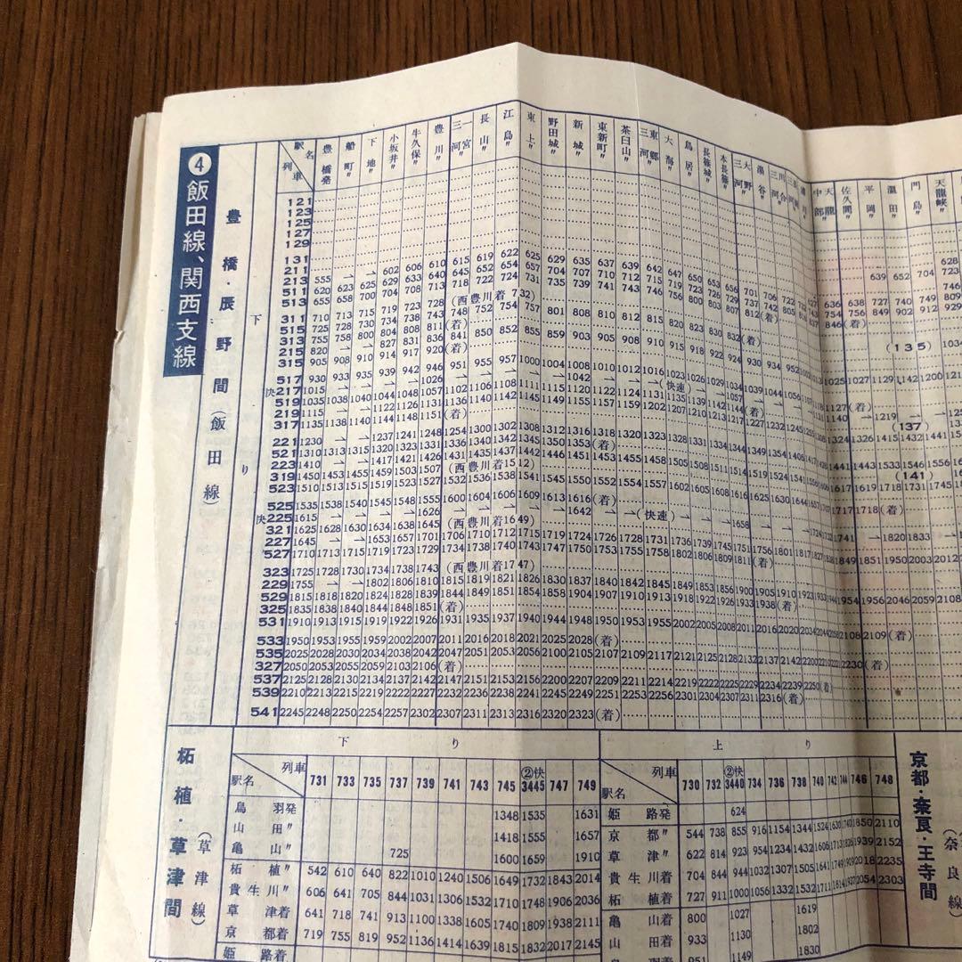 【時刻表】1955年東海道＊飯田＊関西＊中央＊北陸＊近鉄＊名鉄