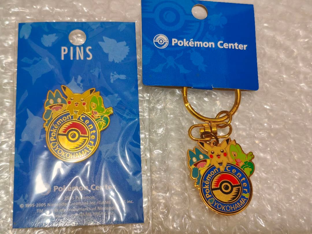 未開封　ピンバッジ　ポケモンセンターヨコハマ　2005 キモリ　ゴンベ
