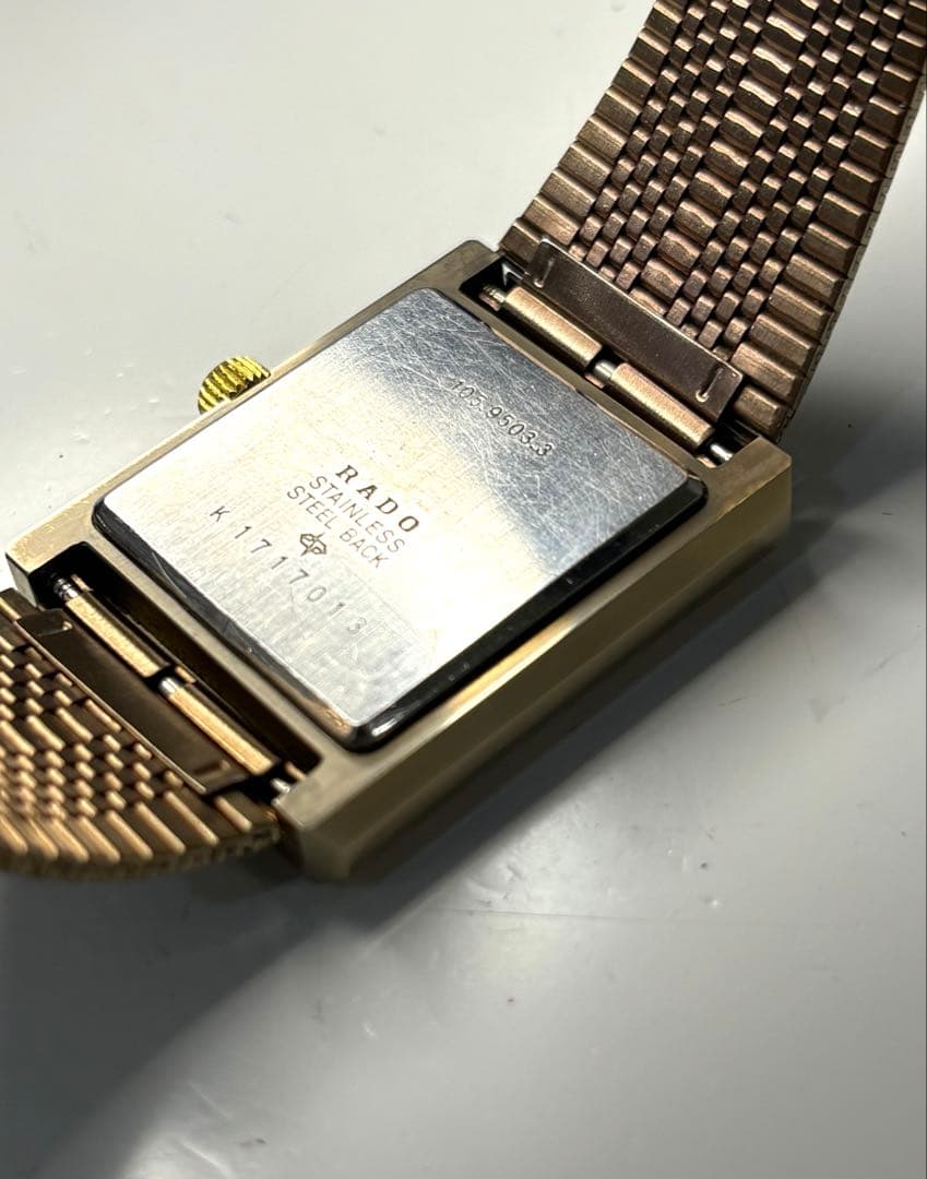 【新品電池】RADO ラドー ダイヤスター スクエア ユニセックス 腕時計