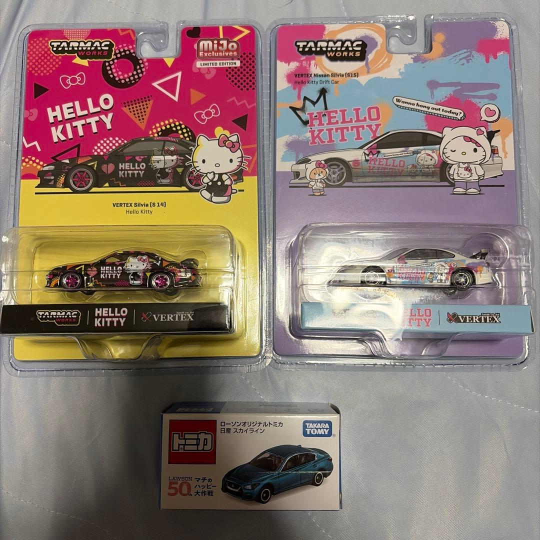 ターマックワークスハローキティ ベルテックス　シルビアS14&S152台セットα