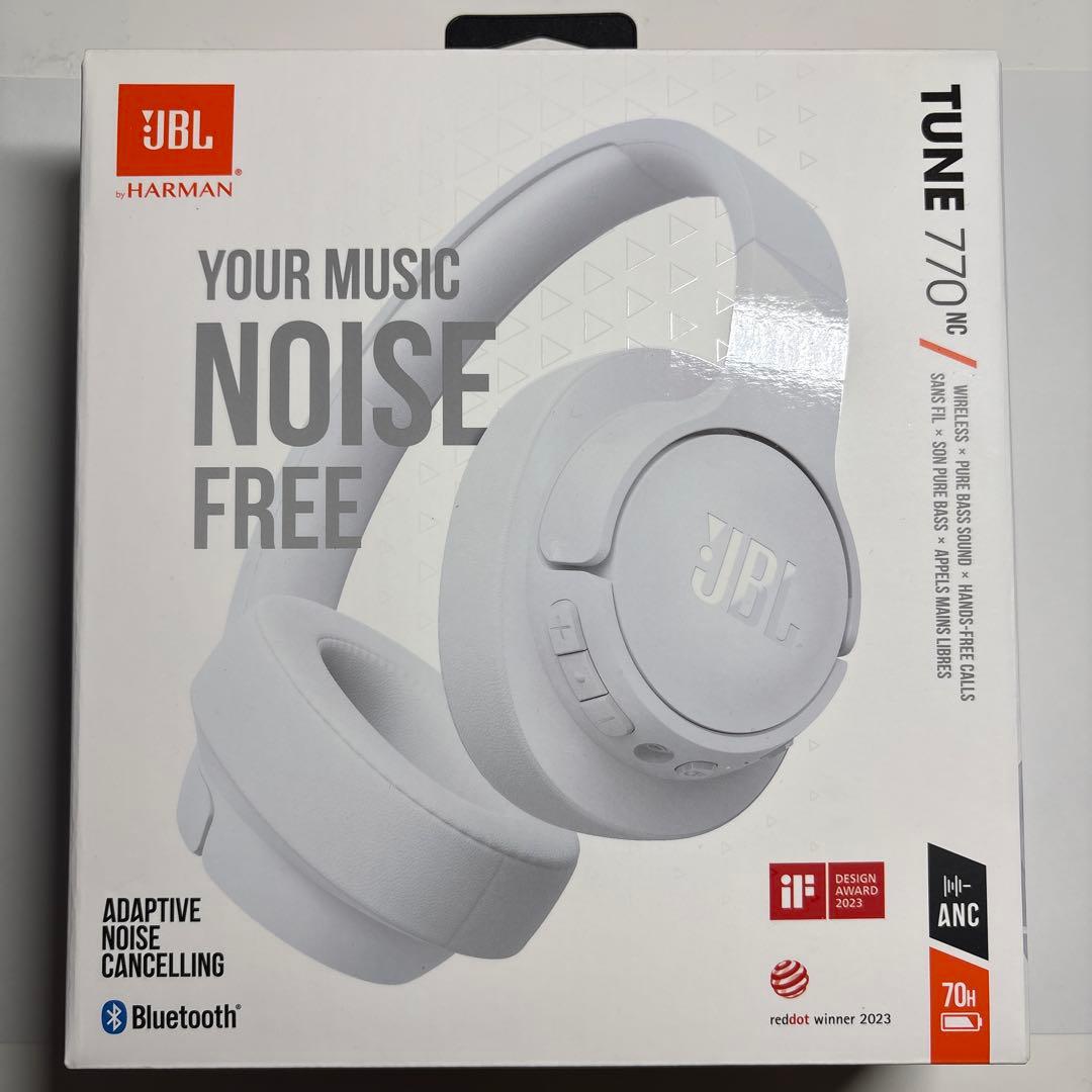 JBL TUNE 770 NC ワイヤレスヘッドホン ホワイト