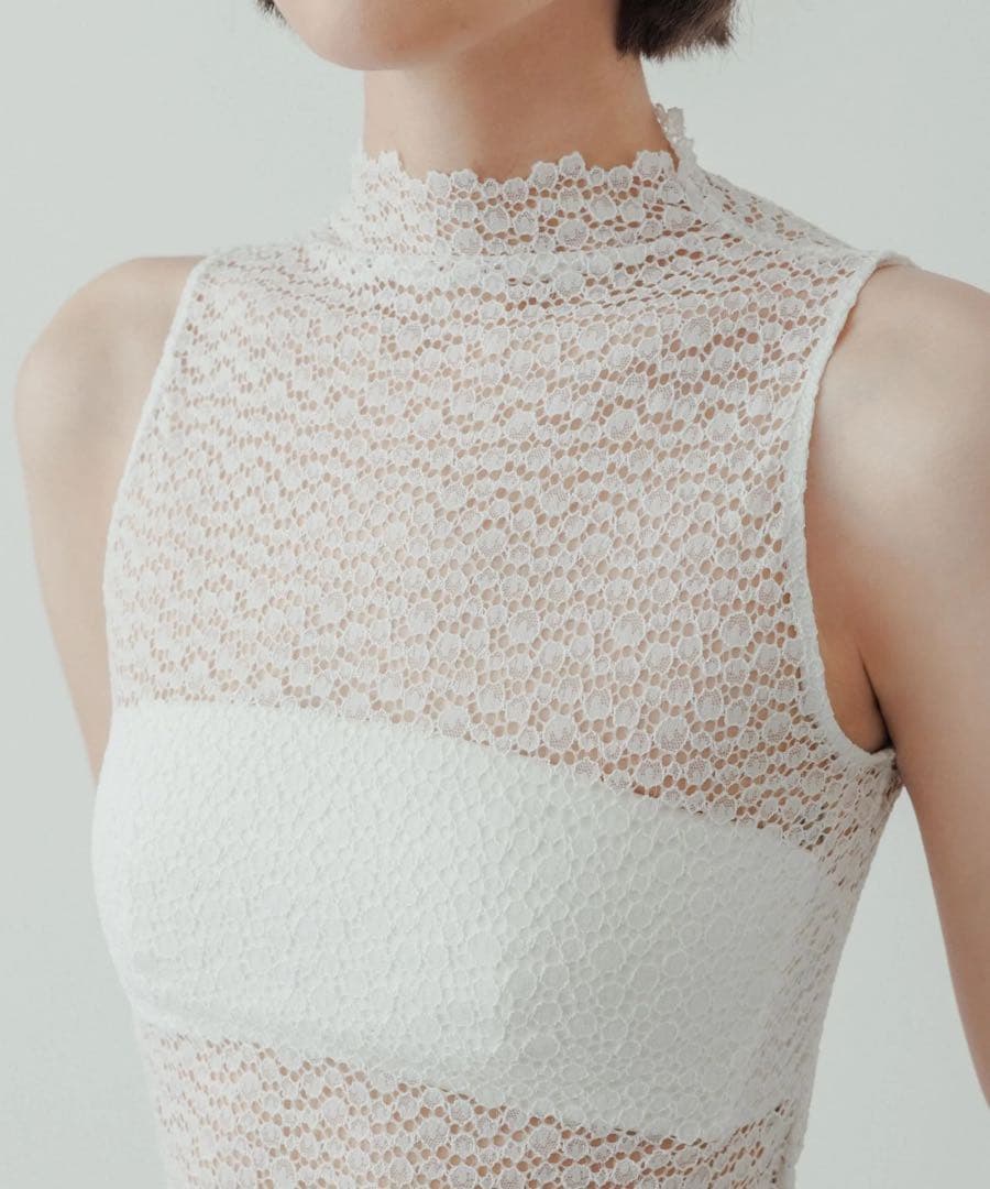 【yo BIOTOP】lace sleeveless top