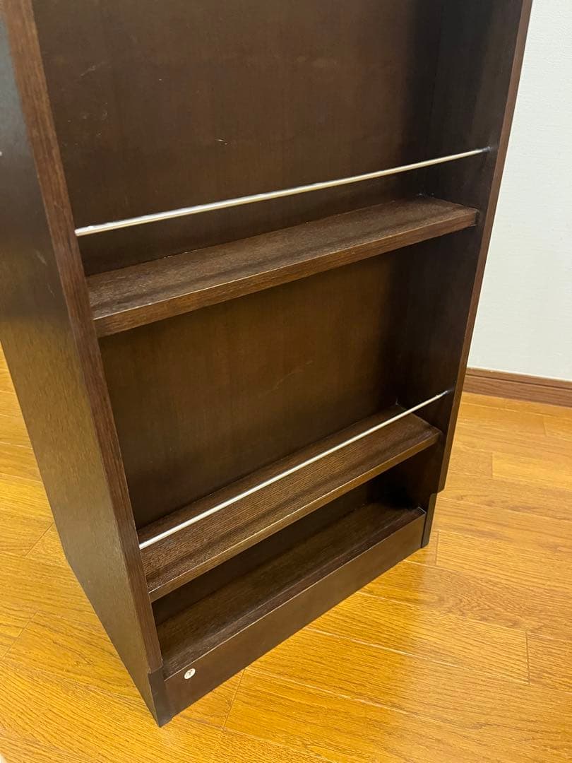 姫ちゃん　FAX台　ルーター収納　天然木　台　46cm ブラウン　収納