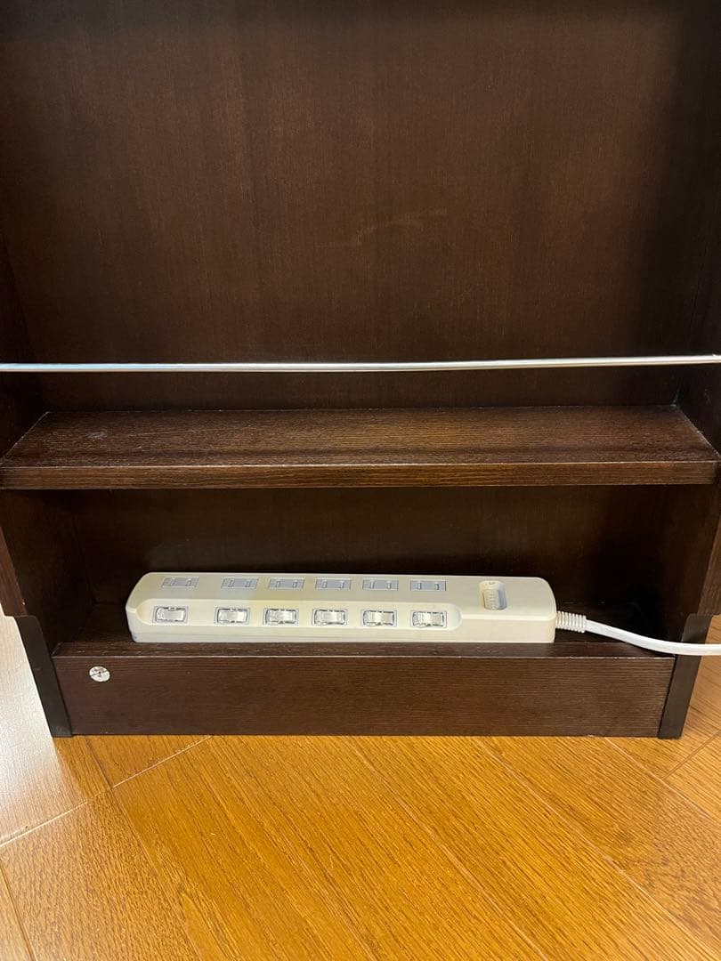 姫ちゃん　FAX台　ルーター収納　天然木　台　46cm ブラウン　収納