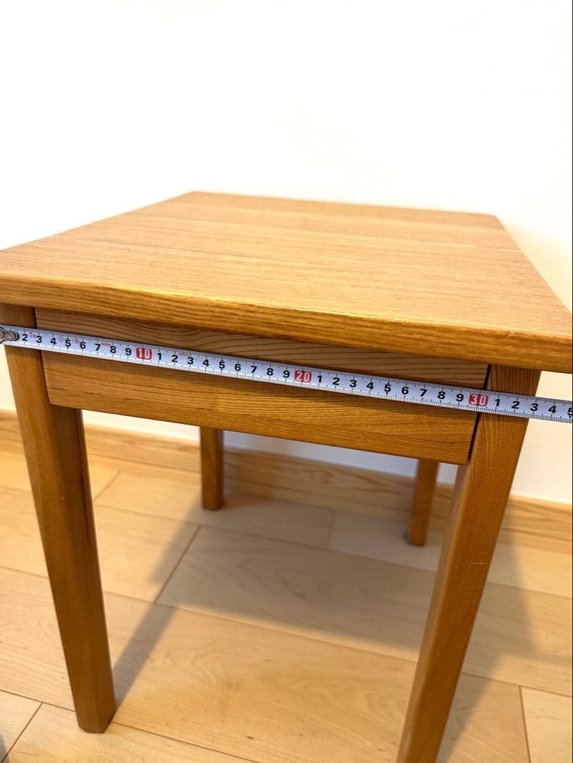 【無印良品】木製サイドテーブル 引き出し付き（廃盤品）