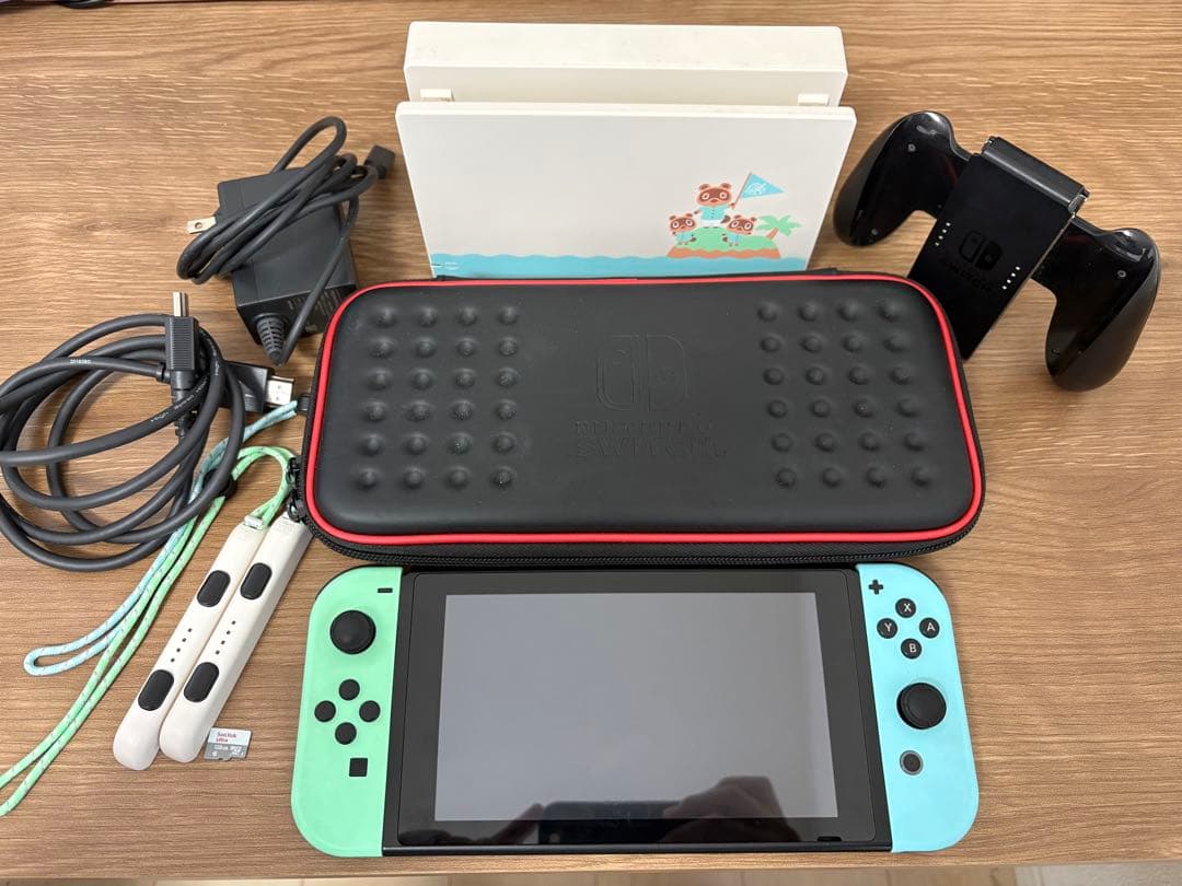 Nintendo Switch あつまれ どうぶつの森セット+SDカード+ポーチ