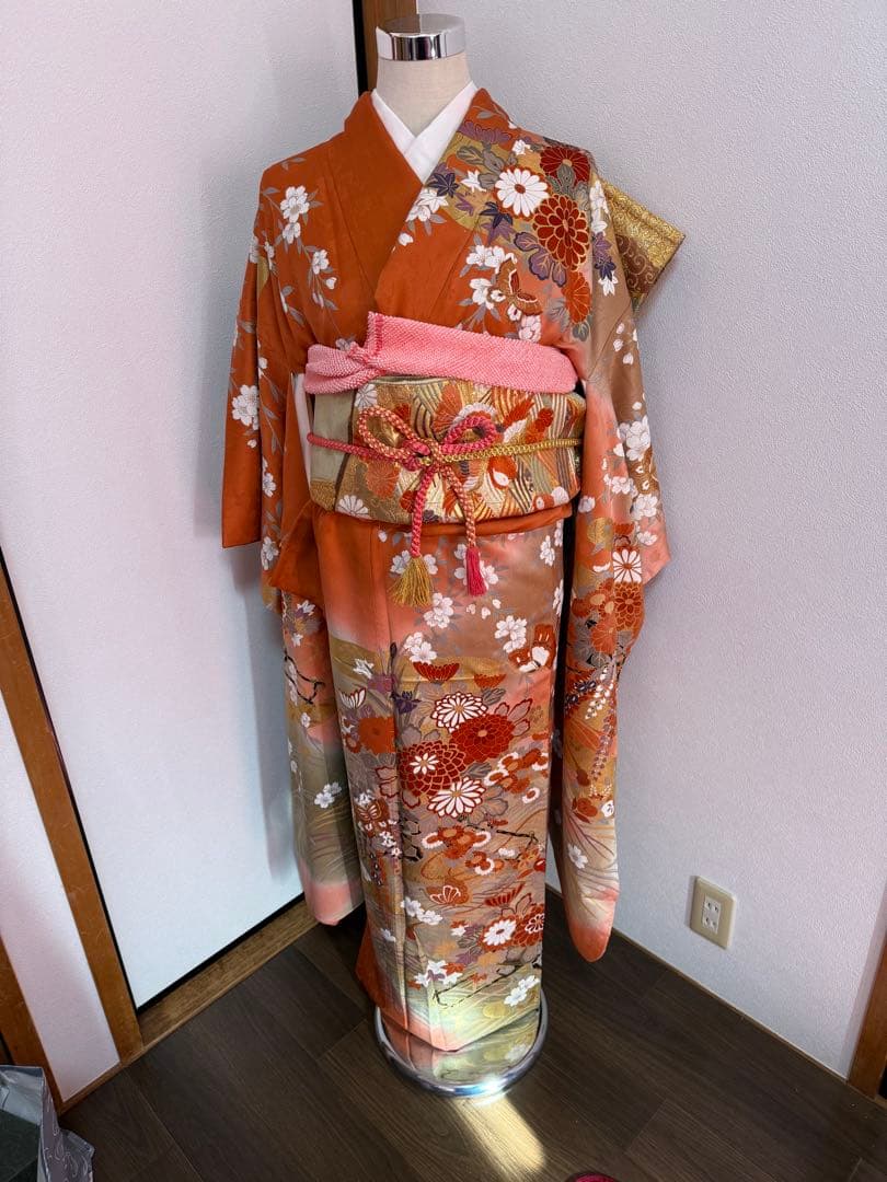 振袖フルセット　8点セット　古典柄