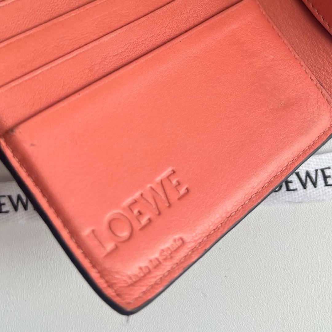 475 極上美品 LOEWE ロエベ 2つ折り財布