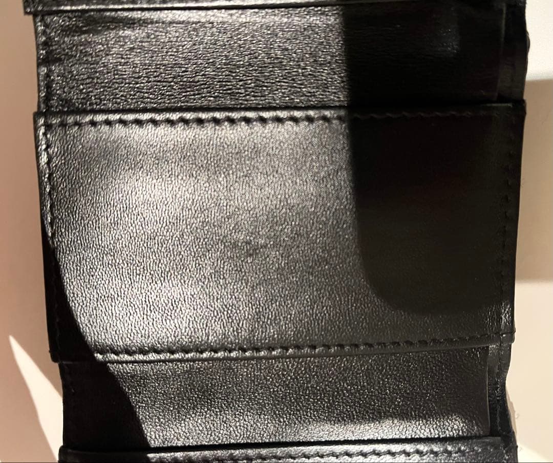 CHANEL シャネル　ラムスキン　マトラッセ　Wホック　三つ折財布