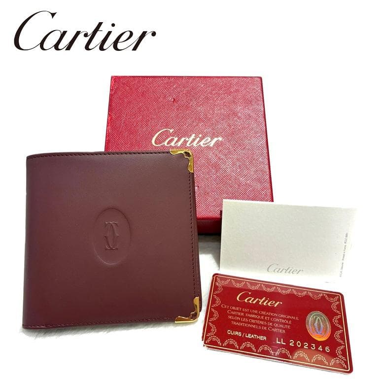 カルティエ マストライン 二つ折り財布
