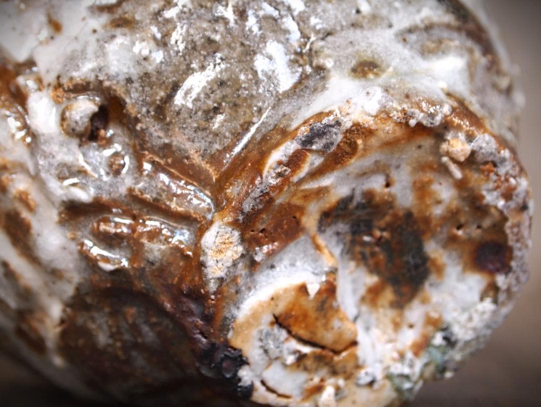 希少作★加藤委★川小牧引っ掻き茶碗★共箱＆陶Vol.85　加藤委