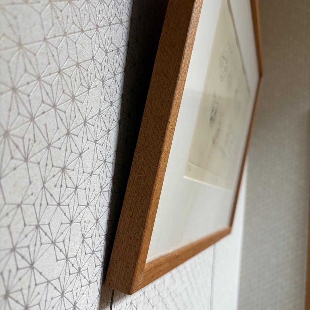 山本容子　銅版画　「にらめっこしましょあっぷっぷ」 愛犬ルーカスとにらめっこ