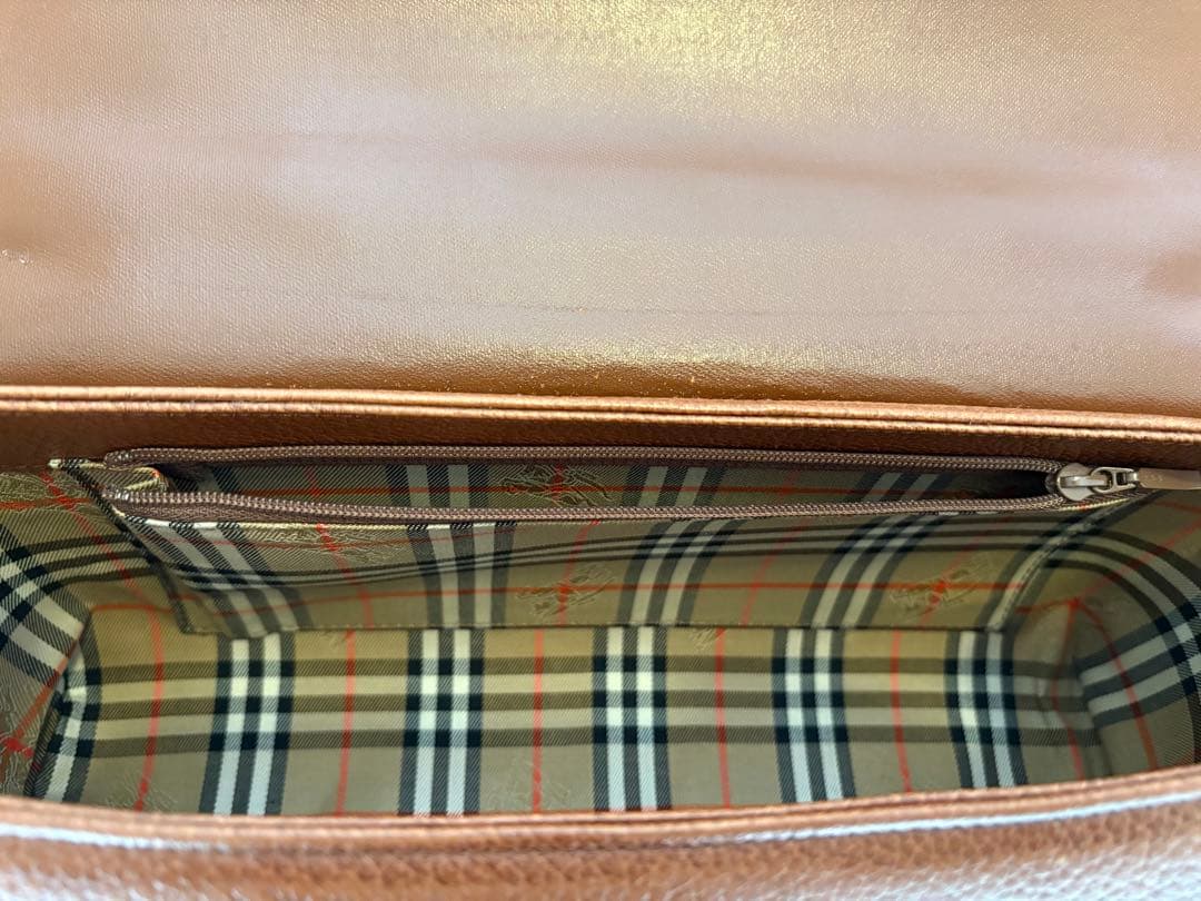 BURBERRY バーバリー ハンドバッグ ミニボストン ノバチェック レザー