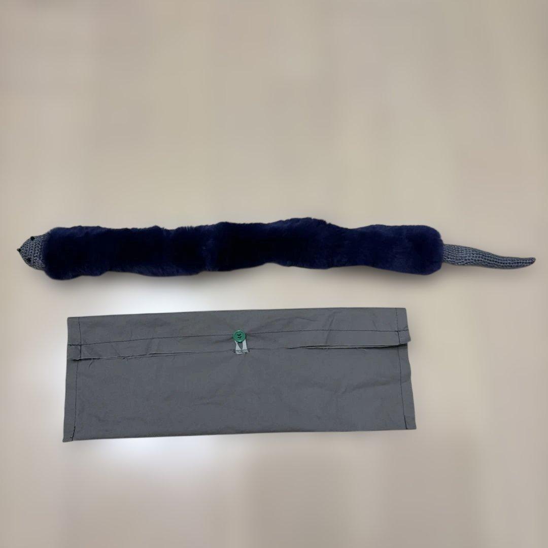 アンティパスト　ネイビー マフラー 収納袋付き