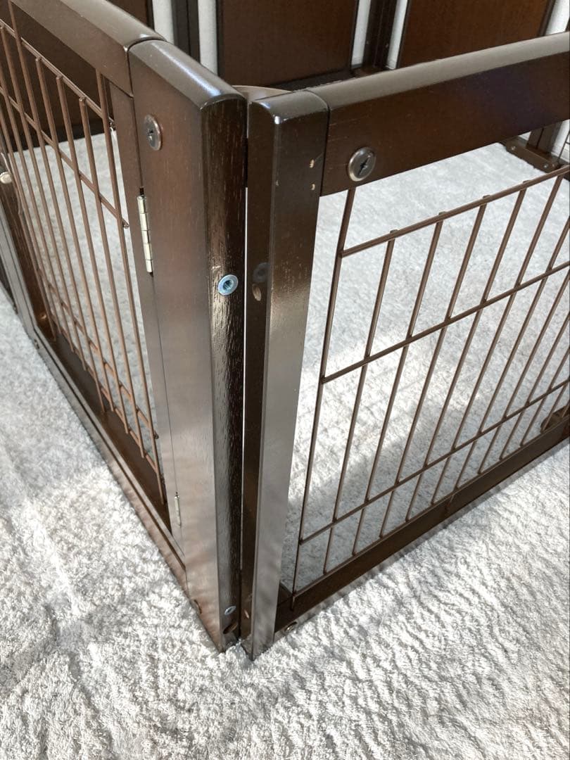 キーヌス　Kiinus 木製　ペットサークル F60XLメッシュB 犬用ケージ