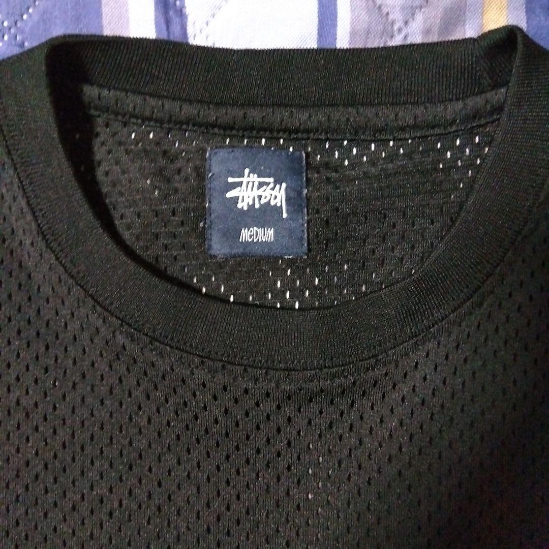 ゆ*あ様 90s old Stussy ブラック メッシュ Tシャツ