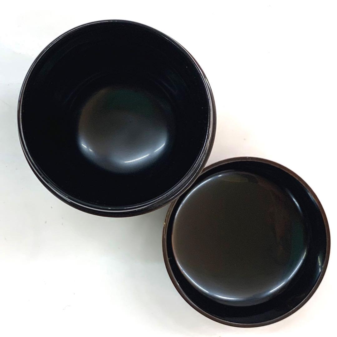 【長棗　秋草に虫　欅溜　貝入】田中宗凌　共箱