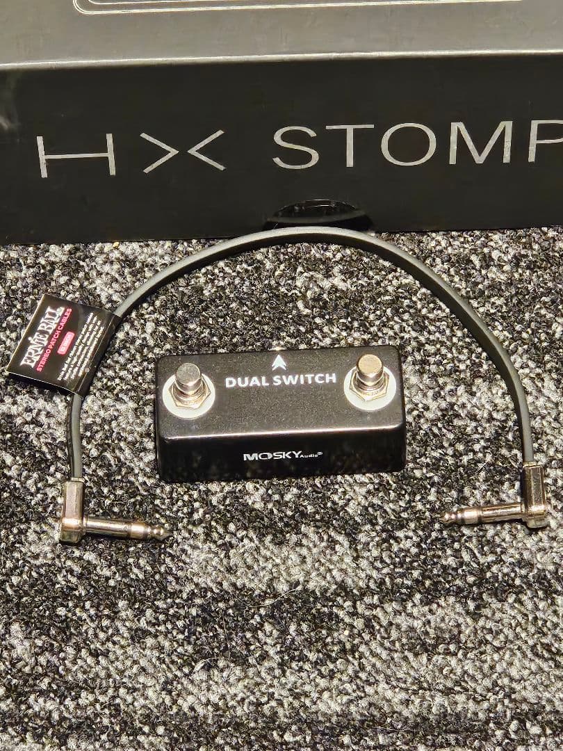 k LINE 6 HX STOMP 増設FS、ステレオケーブル付き。