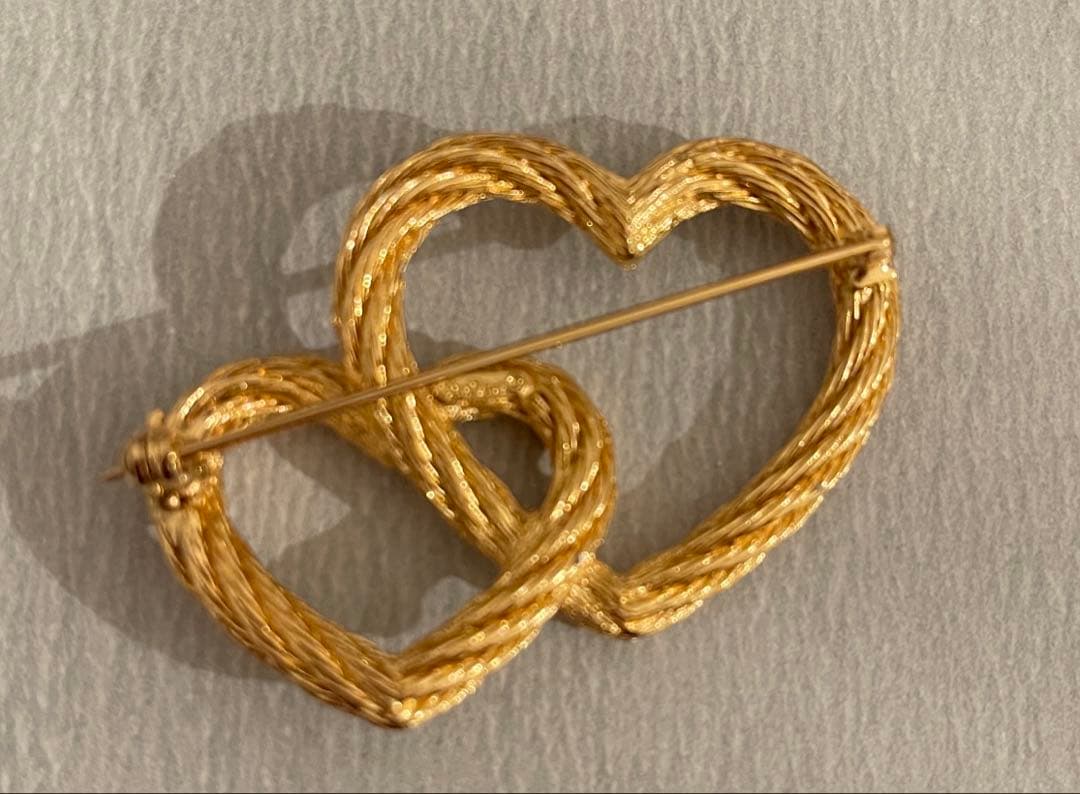 クリスチャンディオール ハートブローチ