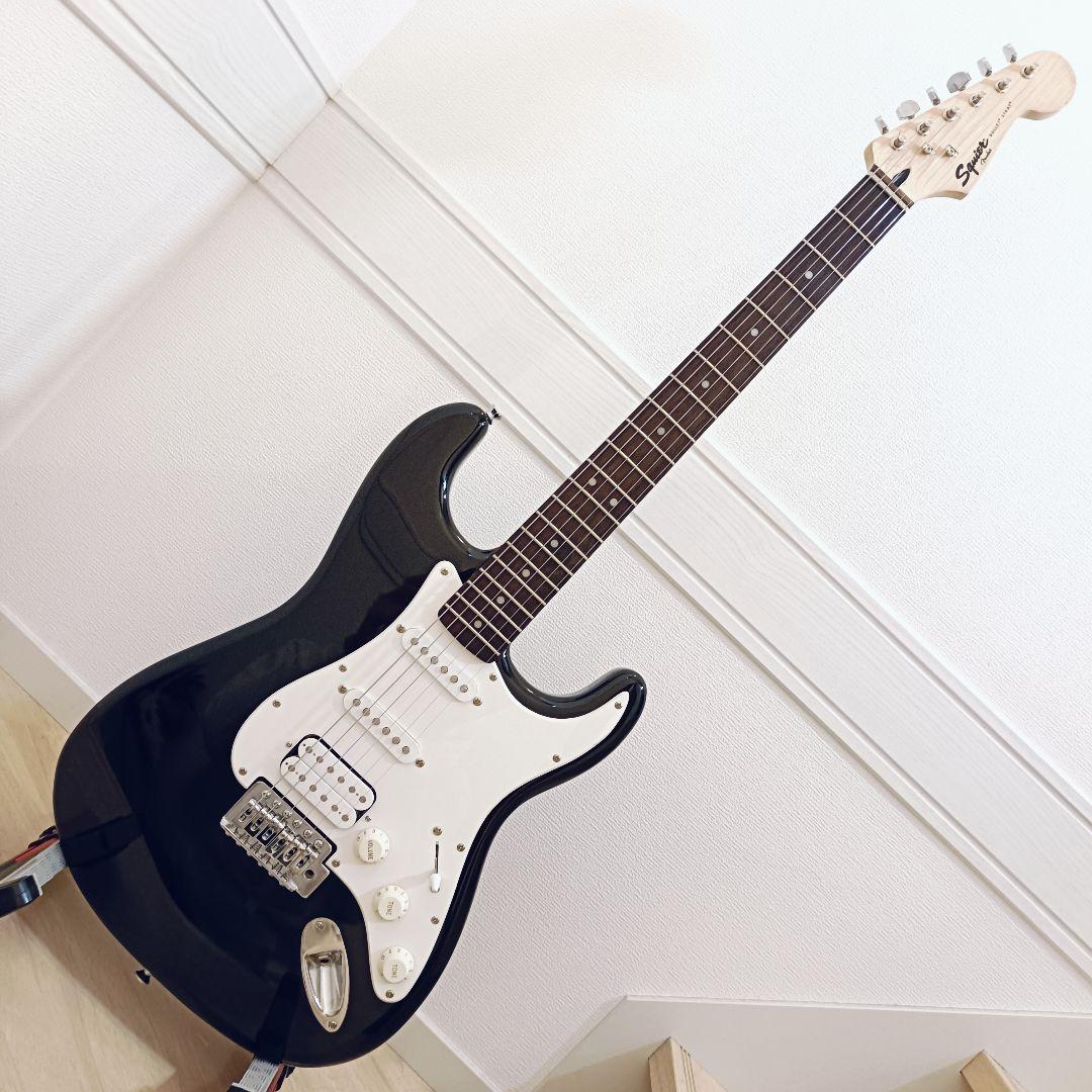 メンテ済｜Squier ストラトキャスター ブラック エレキギター