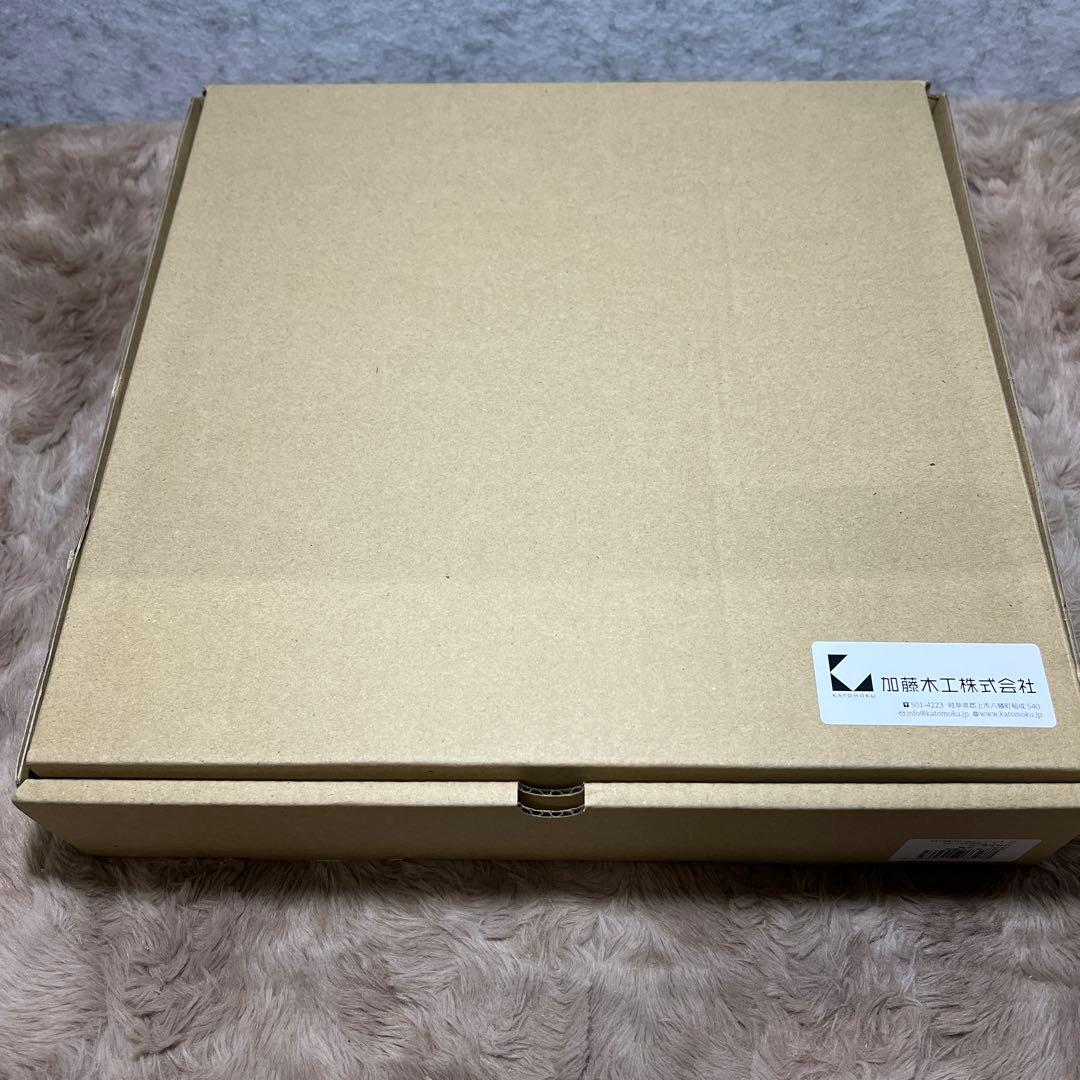 新品　KATOMOKU SKP電波時計　掛け時計 連続秒針 直径30.6cm