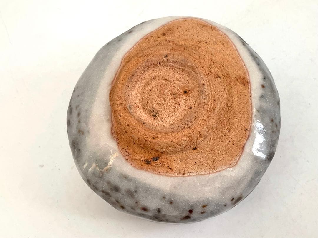 陶芸家　堀一郎　鼠志野　茶盌　茶碗　抹茶碗　茶道具　志野　美濃　瀬戸　共箱