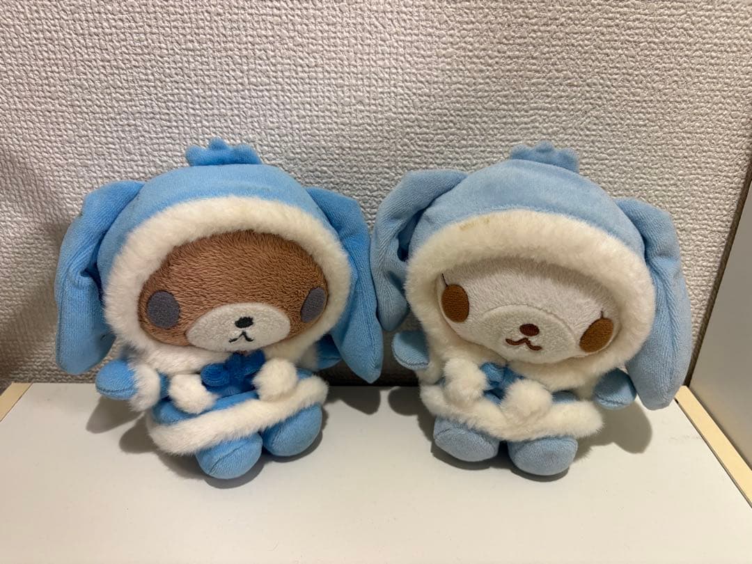 シュガーバニーズ ぬいぐるみ しろうさ くろうさ