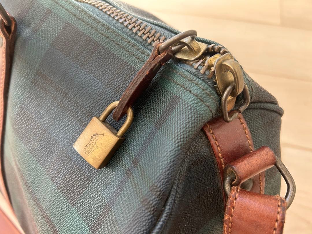 POLO Ralph Lauren ボストンバッグ チェック柄