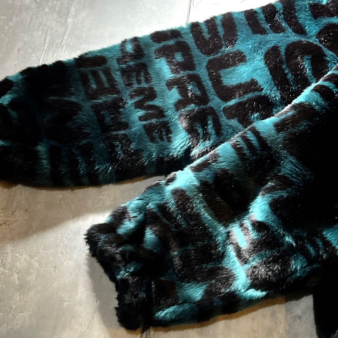 平野紫耀着　supreme faux fur repeater bomber