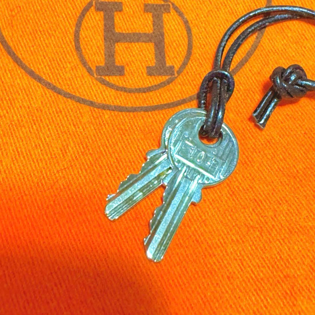 HERMESエルメス カデナ パドロック 南京錠 No.104 鍵２本 シルバー