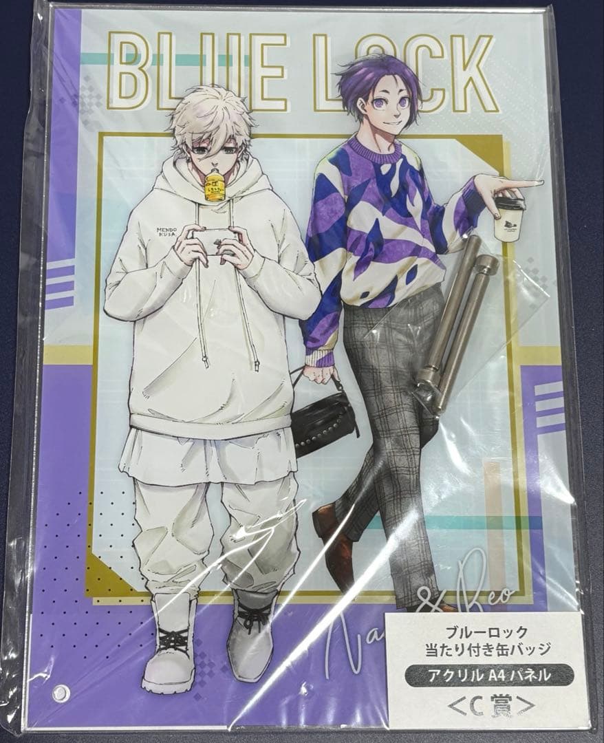 ブルーロック ブルロ 凪誠士郎 御影玲王 原作 あたり付き缶バッジ くじ パネル