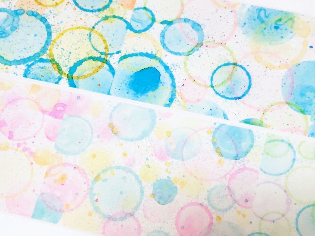 切売 1549★ 海外 マスキングテープ マステ PET 装飾 背景 泡