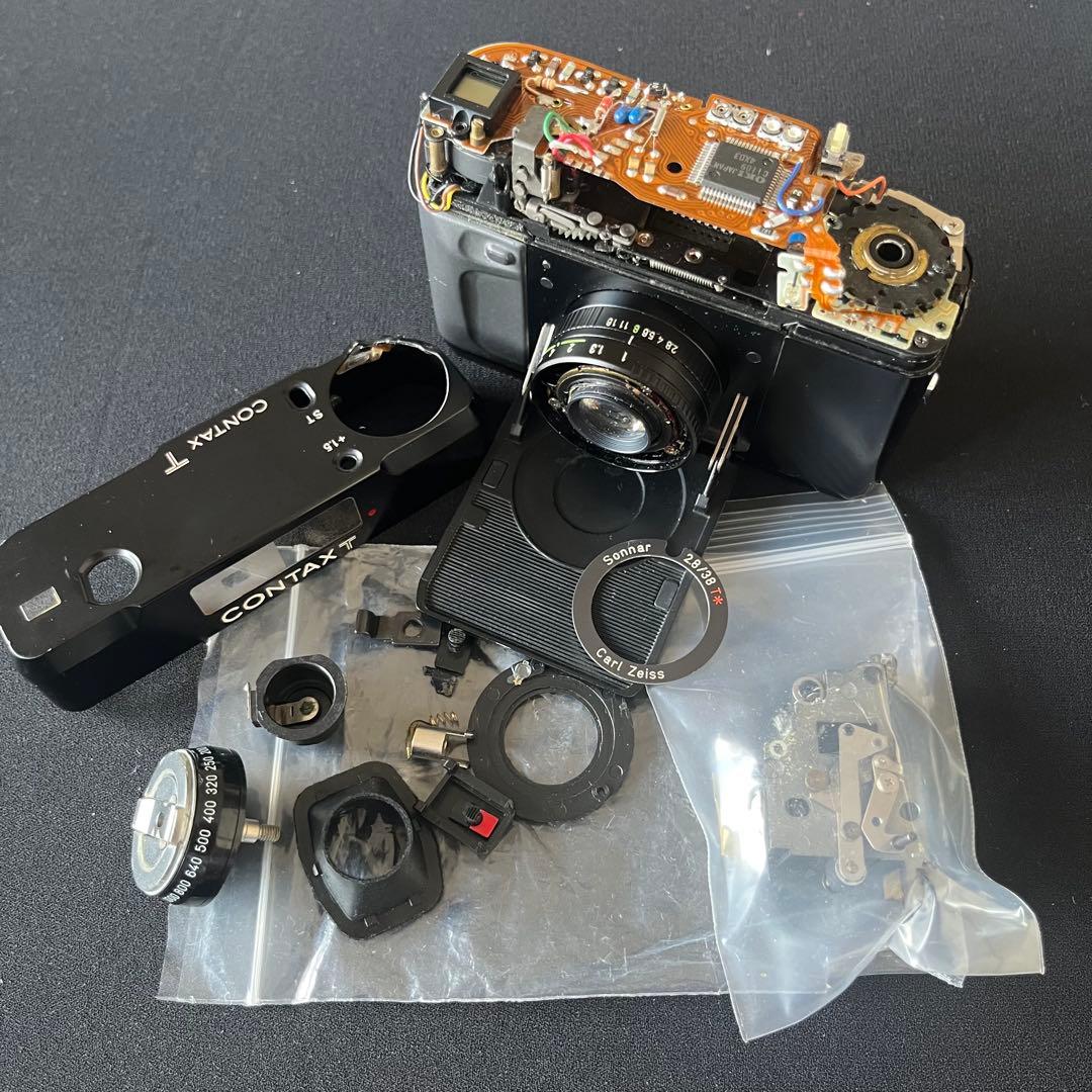 【ジャンク 部品取り用】CONTAX T 初代 分解品 フィルムカメラ